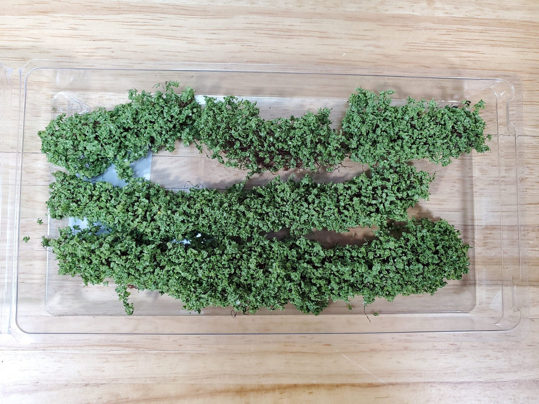 Miniature Low Green Shrubs Bushes Plants Model RR Dioramas Dollhouses Scenery - Miniature Crush