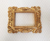 Miniature Picture Frame for 1:6 Scale Settings Large Fancy Gold Flat Back