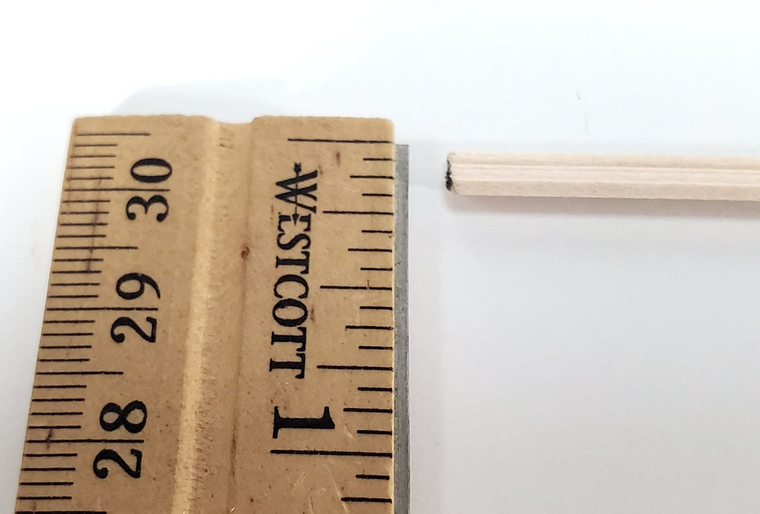 Miniature Picture Frame or Trim Wood Molding 5mm wide x 18" long 1:12 Scale NE923 - Miniature Crush