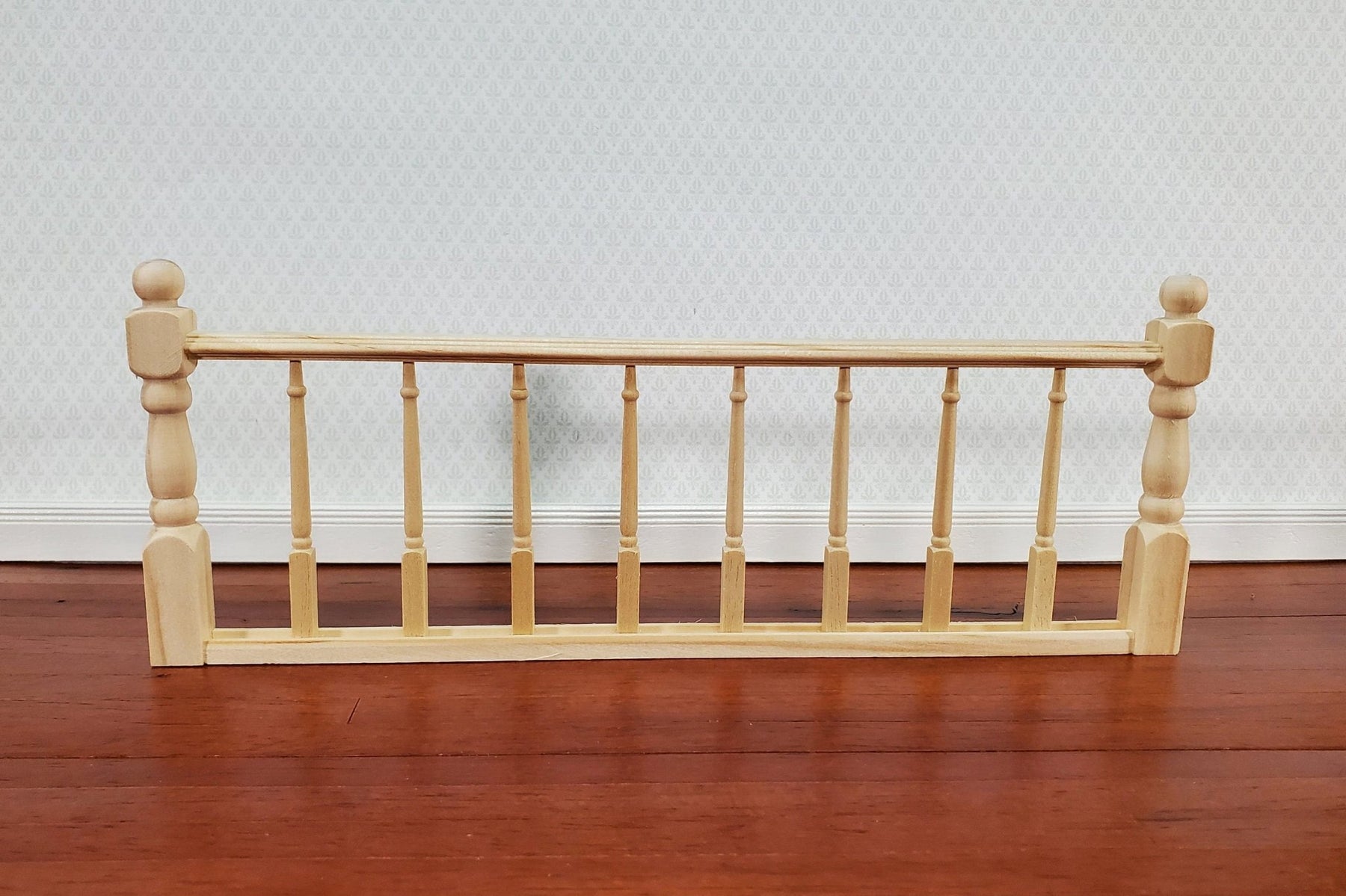 Miniature Racetrack Railing Miniature Railing Assembled 1 Piece 9 3/8