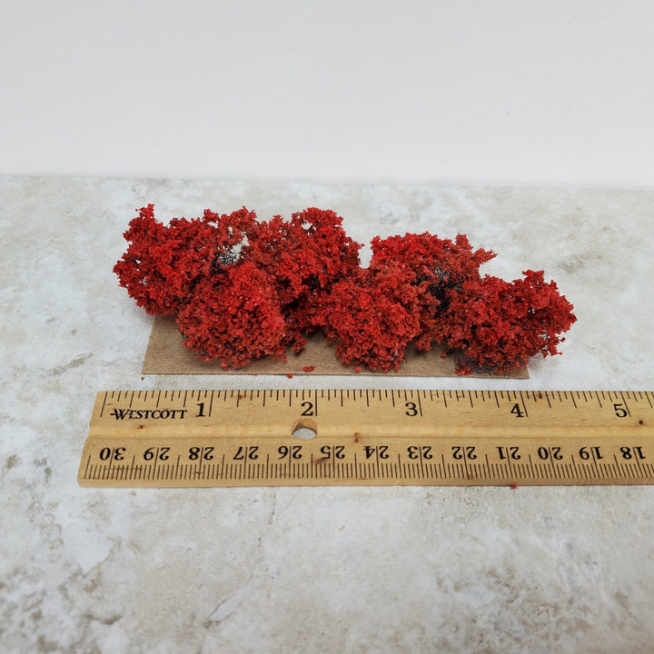 Miniature Red Shrub Small Bush Round Model Scenery RR Dollhouse Garden - Miniature Crush