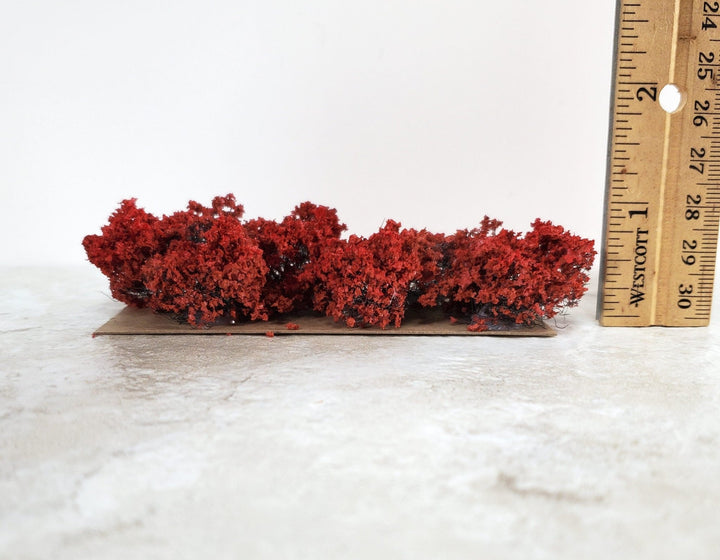 Miniature Red Shrub Small Bush Round Model Scenery RR Dollhouse Garden - Miniature Crush