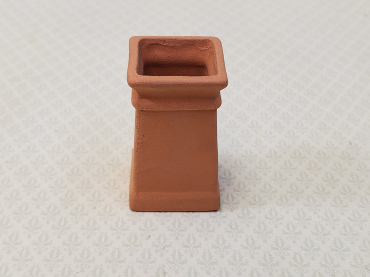 Miniature Square Chimney Pot Smoke Stack Terra Cotta 1:12 Scale Dollhouse - Miniature Crush