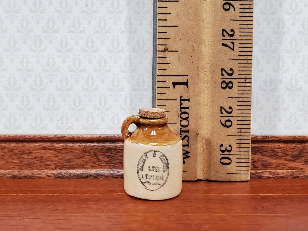 Miniature Stoneware Jug with Cork and Handle Demijohn Printed 1:12 Scale Dollhouse Handmade 20mm - Miniature Crush