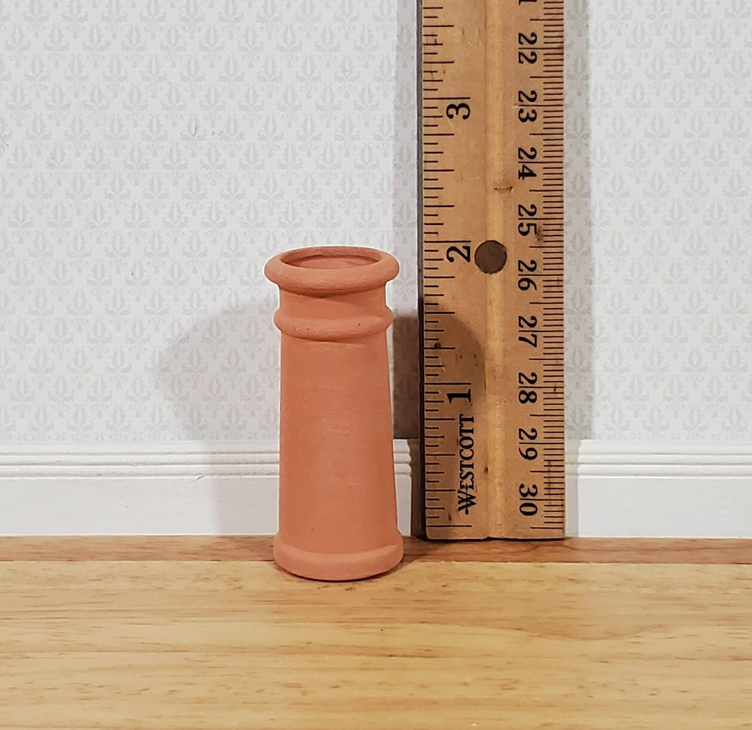Miniature Tall Chimney Pot Smoke Stack Terra Cotta 1:12 Scale Dollhouse - Miniature Crush