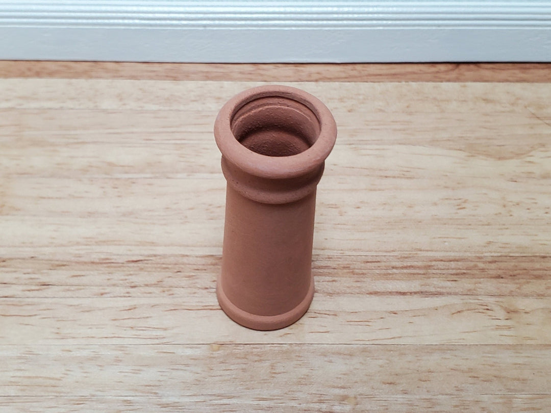 Miniature Tall Chimney Pot Smoke Stack Terra Cotta 1:12 Scale Dollhouse - Miniature Crush