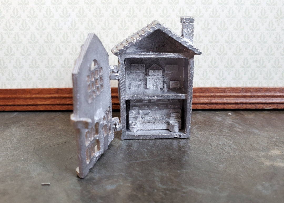 Miniature Toy Dollhouse Bakery Cast Metal 1 1/2" Tall w/Furniture Phoenix Model - Miniature Crush