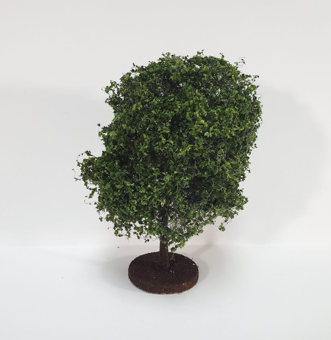 Miniature Tree or Bush Light Green 4" Tall on a flat base Model Scenery Garden - Miniature Crush