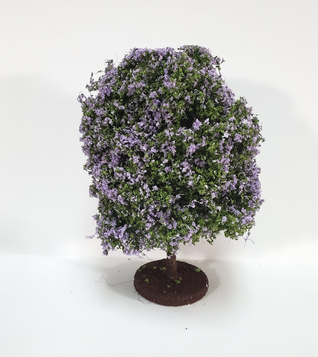 Miniature Tree or Shrub Bush Lilac Purple & Green Scale Model Scenery Garden - Miniature Crush