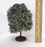 Miniature Tree or Shrub Bush Lilac Purple & Green Scale Model Scenery Garden - Miniature Crush