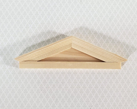 Miniature Window or Door Pediment Wood 1:12 Scale Dollhouse Colonial or Victorian - Miniature Crush