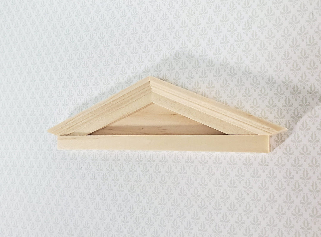 Miniature Window or Door Pediment Wood 1:12 Scale Dollhouse Colonial or Victorian - Miniature Crush