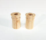 Miniature Wood Chimney Pots Smoke Stacks 2 Pieces 1:12 Scale Dollhouse - Miniature Crush