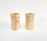 Miniature Wood Chimney Pots Smoke Stacks 2 Pieces 1:12 Scale Dollhouse - Miniature Crush
