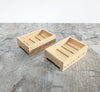 Miniature Wood Crates for Fruits or Vegetables x2 Small 1:12 Scale Dollhouse