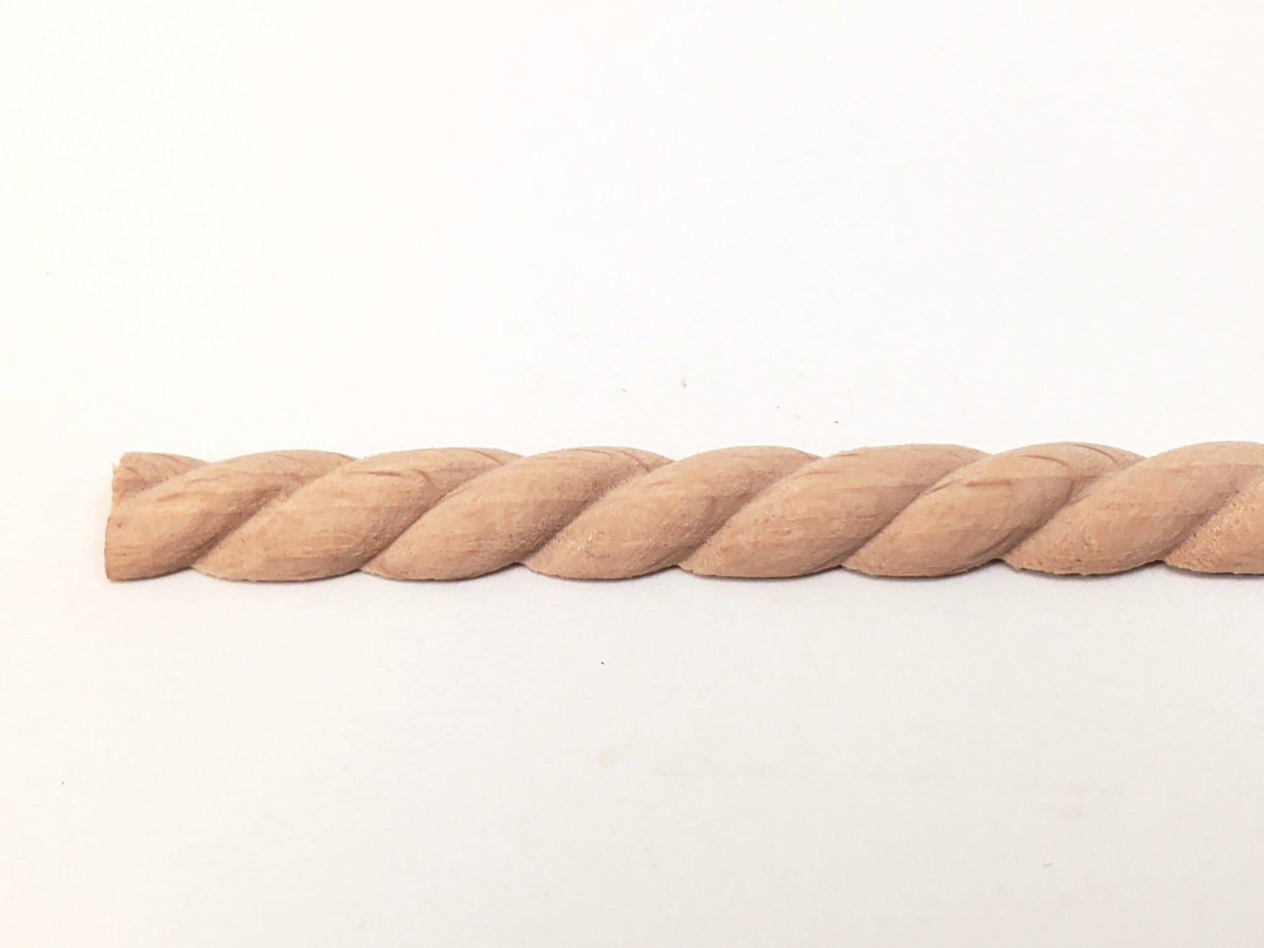 Micro Rope Trim Miniature Wood Trim Flat Back Rope Style Relief Molding 5/16