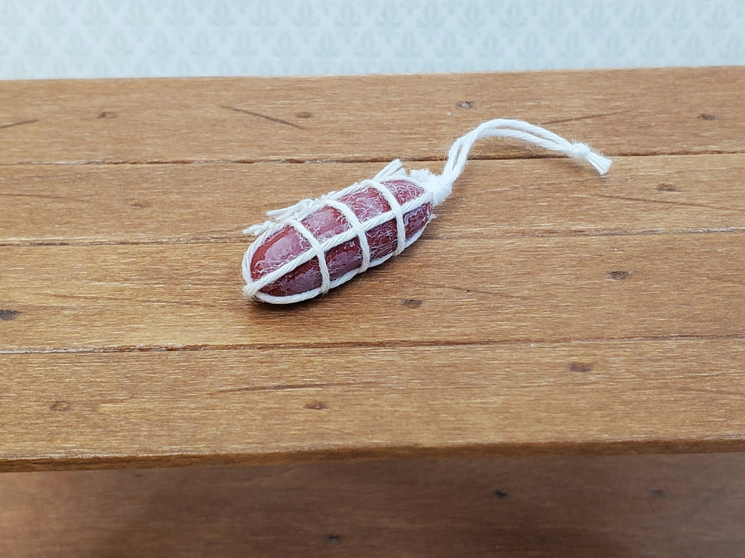 Miniature Wrapped Salami Meat 1:12 Scale for Dollhouse Grocer Grocery Store 1 1/4" - Miniature Crush