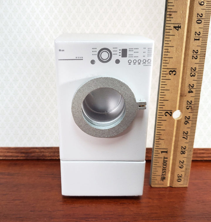 Modern Dollhouse Dryer in WHITE Front Load Opening Drawer 1:12 Scale - Miniature Crush