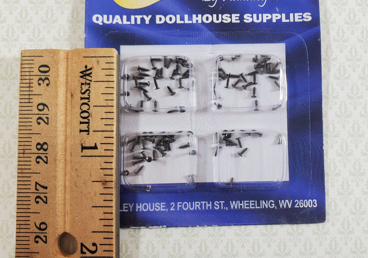 Nails Brads Small Tiny Thin 1/8" Dark Pewter Pack of 100 Dollhouse - Miniature Crush
