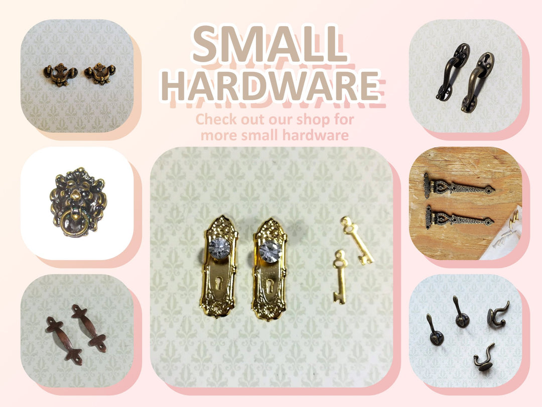 Nails Brads Small Tiny Thin 1/8" Dark Pewter Pack of 100 Dollhouse - Miniature Crush