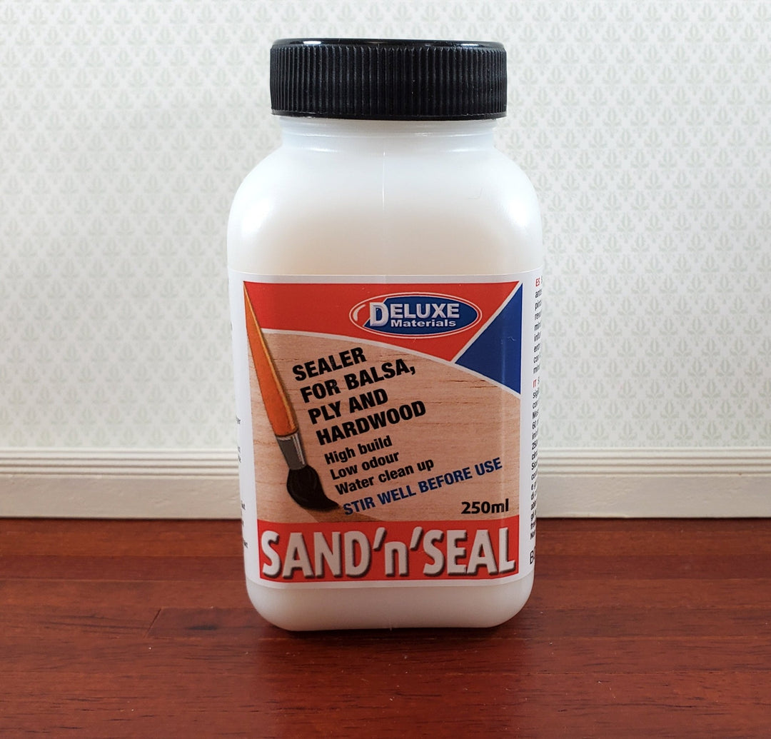 Sand 'n' Seal Deluxe Materials 250 ml Sealer for Balsa Wood Play and Hardwood - Miniature Crush