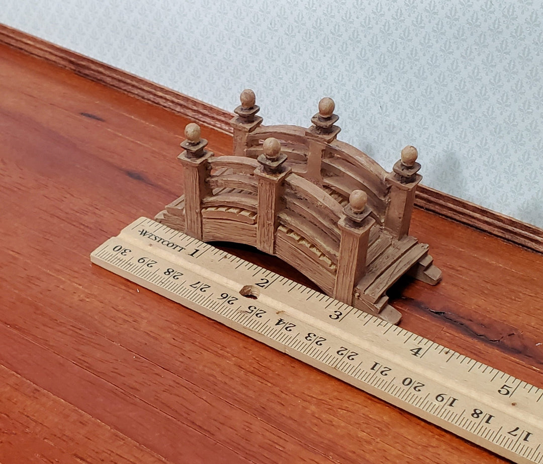 Small Miniature Garden Bridge Cast Resin Fairy Garden Dollhouse Scale Model - Miniature Crush