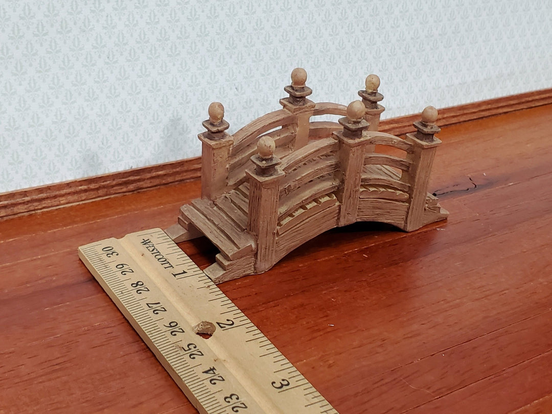 Small Miniature Garden Bridge Cast Resin Fairy Garden Dollhouse Scale Model - Miniature Crush