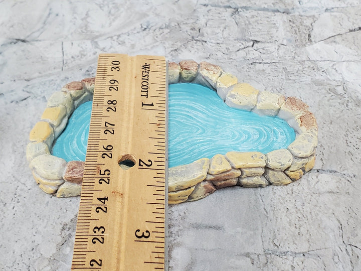 Small Miniature Garden Pond Pool Resin 1:12 Scale Dollhouse - Miniature Crush