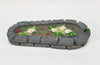 Small Miniature Garden Pond Pool with Frog & Water Lilies Resin 1:12 Scale Dollhouse