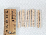 Small Miniature Spindles Thin Turned Wood for Building 12 Pieces 1 1/2" Long - Miniature Crush