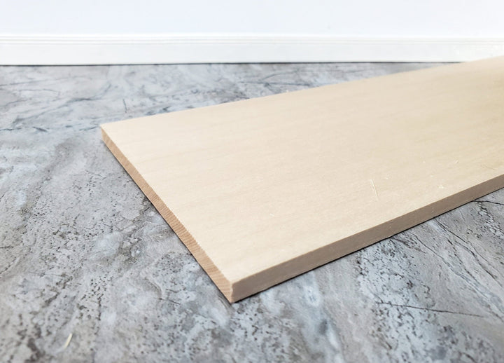 Solid Basswood Wood Slat Plank 1/4" x 4" x 12" long Woodworking Laser - Miniature Crush