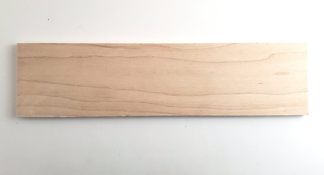 Solid Maple Wood Slat Plank 1/4" x 3" x 12" long Woodworking Laser - Miniature Crush