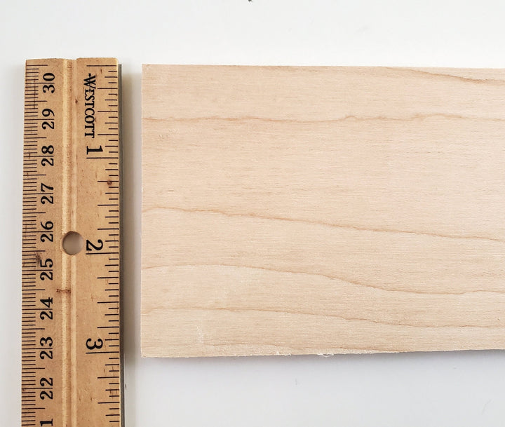 Solid Maple Wood Slat Plank 1/4" x 3" x 12" long Woodworking Laser - Miniature Crush