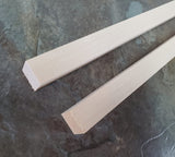 Square 3/4 x 3/4 x 12" Long 2 Pieces Wood Beams Posts Columns Solid Basswood Models Dollhouse Building - Miniature Crush