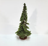 Tall Conifer Evergreen Pine Spruce Tree on Base Scenery 8" Tall Miniature Model RR - Miniature Crush
