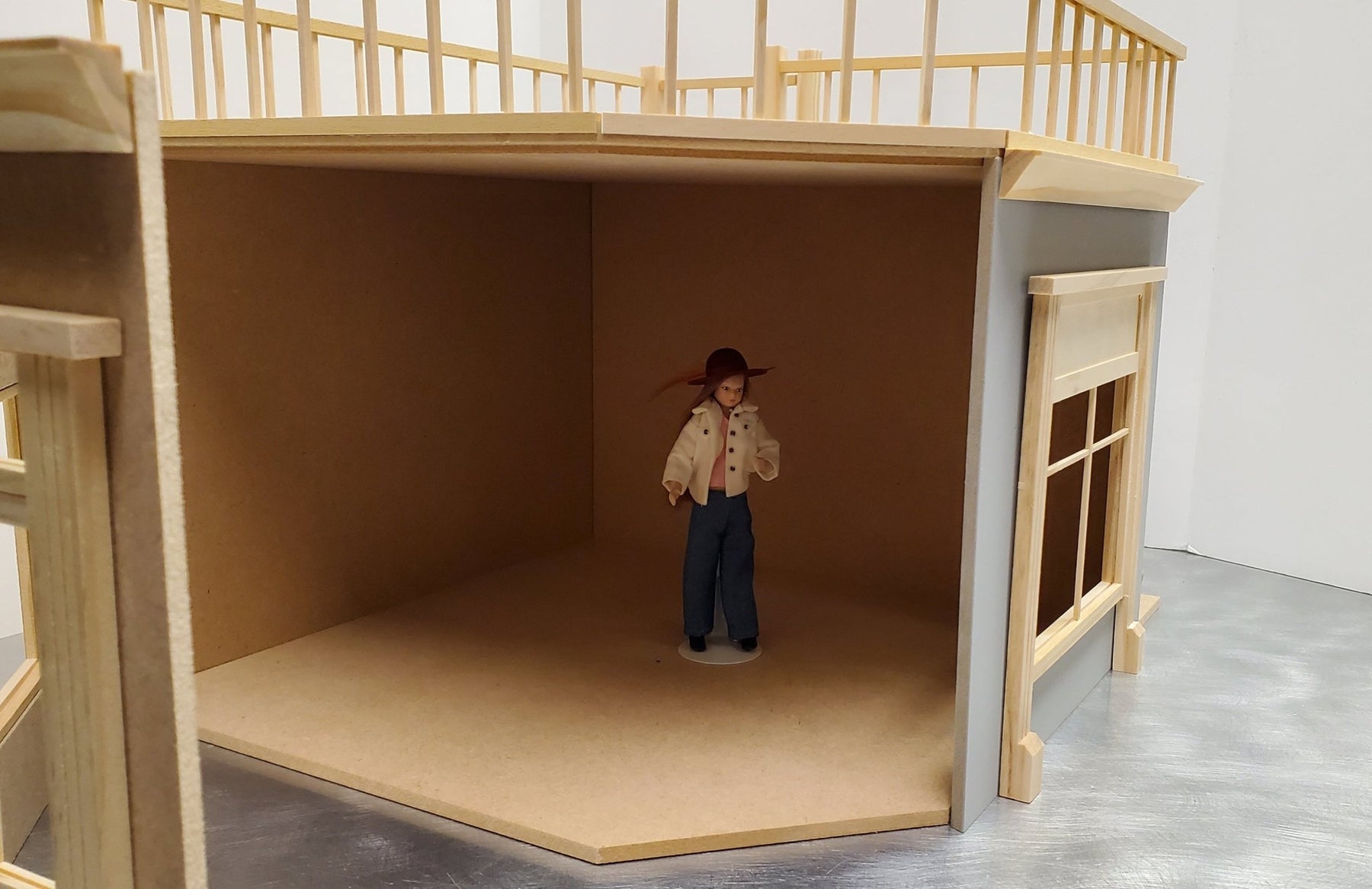 8787 Billy Handmade Dollhouse Street Corner Shop Kit / Leaf Coffee Shop 8787 Billy Handmade Dollhouse Street Corner Shop Kit / Leaf Coffee Shop