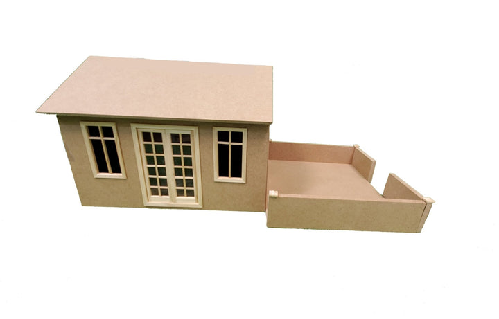 The Garden Pavilion Dollhouse KIT Room Box DIY 1:12 Scale Miniature - Miniature Crush