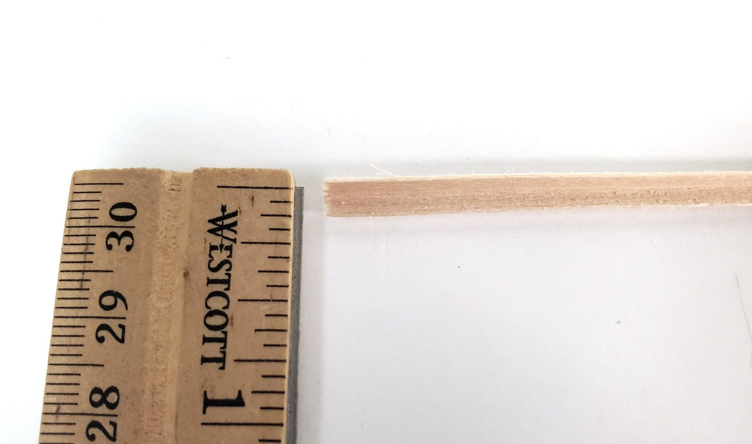 Tiny Corner Angle Trim Molding 1/8" x 1/8" x 18" long NE504 Scale Model Building - Miniature Crush