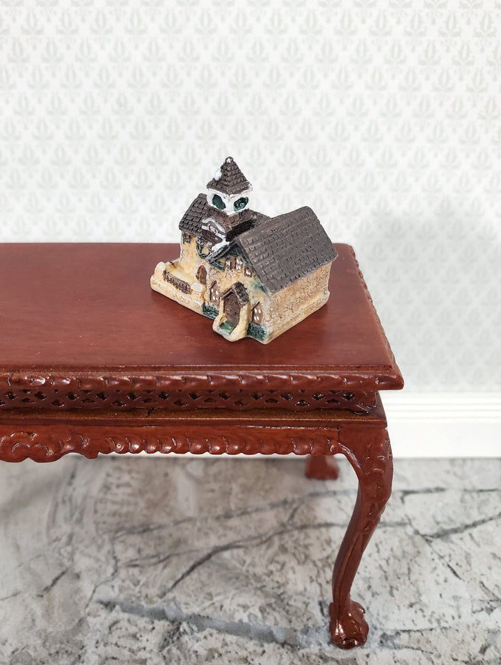 Tiny House Statue Church with Bell Tower Dollhouse Decor Falcon Miniatures A4196 - Miniature Crush