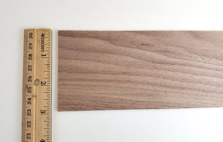 Walnut Wood Sheet Plank Thin 1/16" x 3" x 12" long Woodworking Laser - Miniature Crush