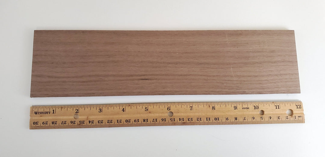 Walnut Wood Slat Plank 1/4" x 3" x 12" long Woodworking Laser - Miniature Crush